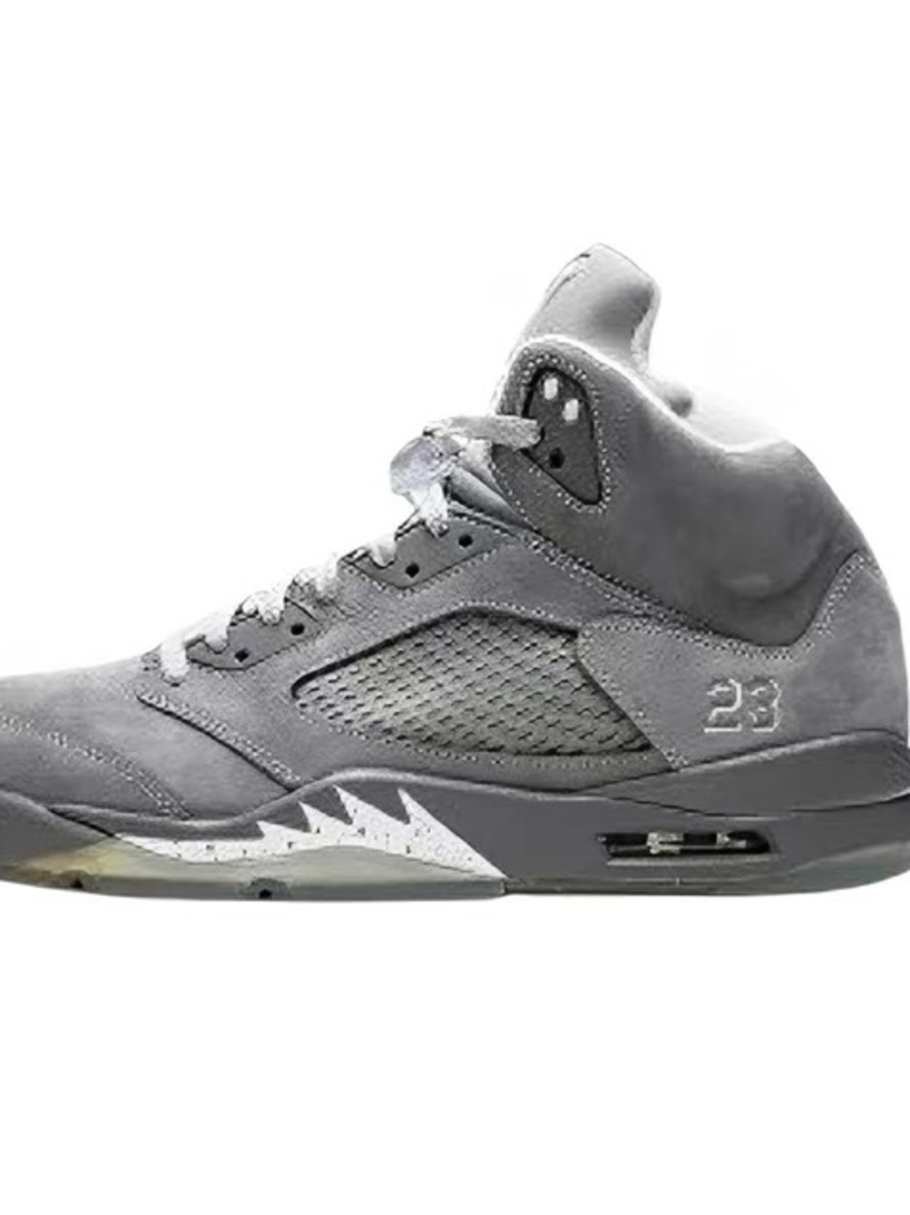 Jordan Men's Grey Suede High-Top Sneakers